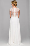 Juliet 585 A-Line Gown Cap Sleeve Empire Waist Full Length