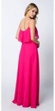 Juliet 591 Long Bridesmaid Dress Ruffled Bodice