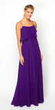 Juliet 591 Long Bridesmaid Dress Ruffled Bodice