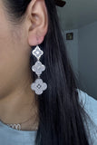 Triple Luck Arpelle Sparkle Drop Earrings