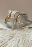 Chic Clear Double-Zip Crossbody Bag