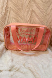 H-Town Baseball Mama Clear Stadium Bag