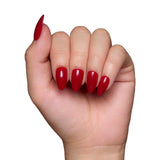 Glamnetic - Classic Red Press-On Nails | Short Almond Holiday SolidNails