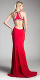 Cinderella Divine 62139 Beaded Cut Out Floor Length Dress