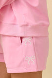 🎀Soft Girl Ribbon Embroidered -Cozy Lounge Shorts