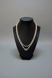 Golden Hour Pearl & Crystal Layered Necklace