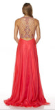 Juliet 637 Sleeveless A-Line Rhinestone Embellished Gown