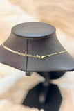 Mama Luxe Crystal Script Necklace