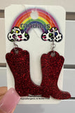 Randans’ Texas Pride Resin & Glitter Earrings