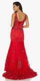 Juliet 654 Mermaid Gown Lace Up Back Embroidered