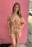 Flourished Mini Dress