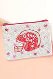 Game Day Beaded Coin Purse