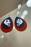 Texans Game Day Teardrop Helmet Earrings