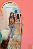 The Spring Bloom Floral Printed Long Sleeve Mesh Top