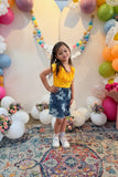 Flower Power Mommy + Me Denim Shorts