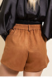 Toffee Suede Shorts