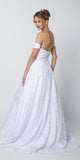 Juliet 692 Long Embroidered Lace Ball Gown Dress With Arm Band