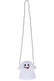 Beaded Ghost Halloween Crossbody Bag