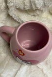 Pink Kitty Hearts Ceramic Mug