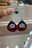 Texans Game Day Teardrop Helmet Earrings