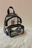 Clear Game Day Mini Backpack