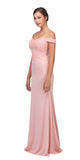 CLEARANCE - Eureka 7100 Lace Appliqued Bodice Long Dress Off-Shoulder (Size 2XL)