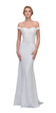 CLEARANCE - Eureka 7100 Lace Appliqued Bodice Long Dress Off-Shoulder (Size 2XL)