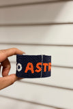 Astros Houston Baseball Beaded Cuff Bracelet