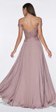 Cinderella Divine 7258 Off The Shoulder Long Gown
