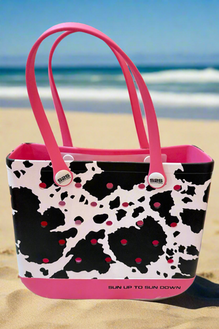 Venture Sack Cow Print Pink Medium - S2S Outfitters