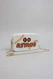 Go Astros Beaded Game Day Crossbody Bag