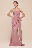 Ladivine 7433 Dress Versatile Tie Chiffon Strapless Bridesmaid Dress