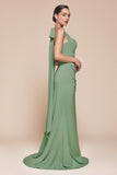 Ladivine 7433 Dress Versatile Tie Chiffon Strapless Bridesmaid Dress