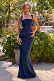Ladivine 7437 Satin Two Piece Fitted Gown
