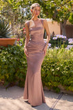 Ladivine 7437 Satin Two Piece Fitted Gown