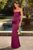 Ladivine 7439 Luxe Satin Strapless Two Piece Fitted Gown