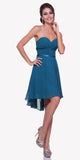 CLEARANCE - Cinderella Divine 7456 Short A-Line Strapless Chiffon Dress (Size 12)