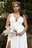 Cinderella Divine 7469WW Long Formal A-Line Satin Dress