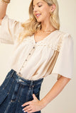 Crème Brûlée Blouse