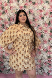 🌼Harvest Bloom Button-Down Dress