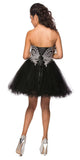 CLEARANCE - Juliet 762 Sweetheart Neckline Poofy Short Dress (Size M)