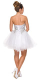 CLEARANCE - Juliet 762 Sweetheart Neckline Poofy Short Dress (Size M)