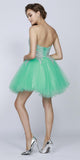 CLEARANCE - Juliet 762 Sweetheart Neckline Poofy Short Dress (Size M)