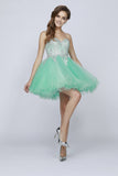 CLEARANCE - Juliet 762 Sweetheart Neckline Poofy Short Dress (Size M)