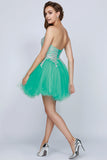 CLEARANCE - Juliet 762 Sweetheart Neckline Poofy Short Dress (Size M)