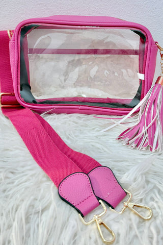 Clear Stadium Bag with Tassel