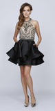 Juliet 777 Two-Piece Short Dress Halter Embellished Bodice