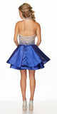 Juliet 777 Two-Piece Short Dress Halter Embellished Bodice