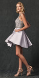 Juliet 779 Embellished Bodice Short Dress Sleeveless