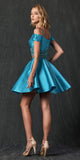 Juliet 790 Cold Shoulder Two-Piece Embellished Short Dress